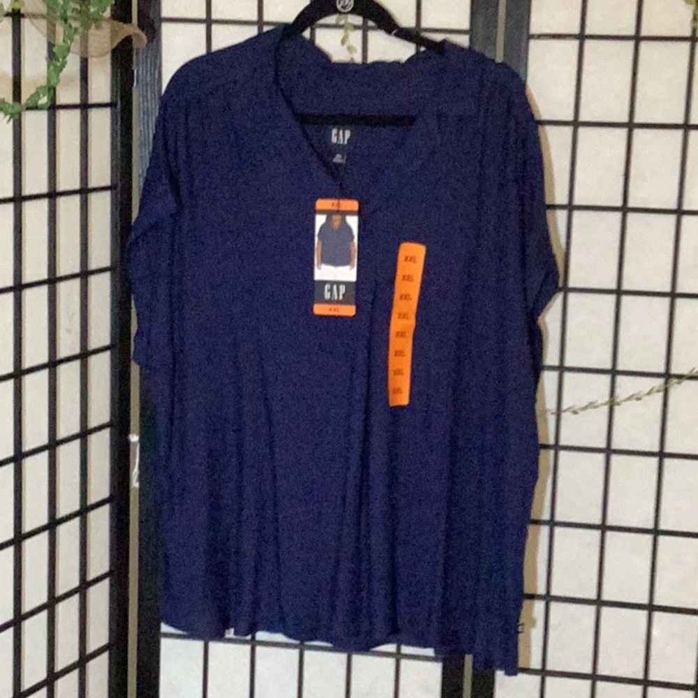 GAP Navy Blue V-Neck Top